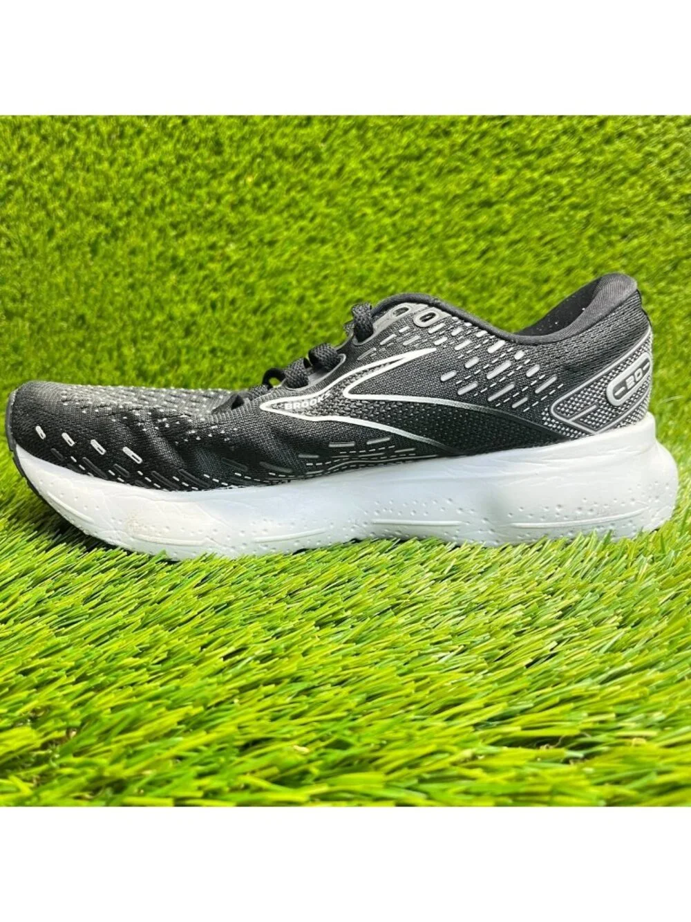 Brooks Glycerin 20 Womens Size 8 Black White Athletic Running Shoes Sneakers